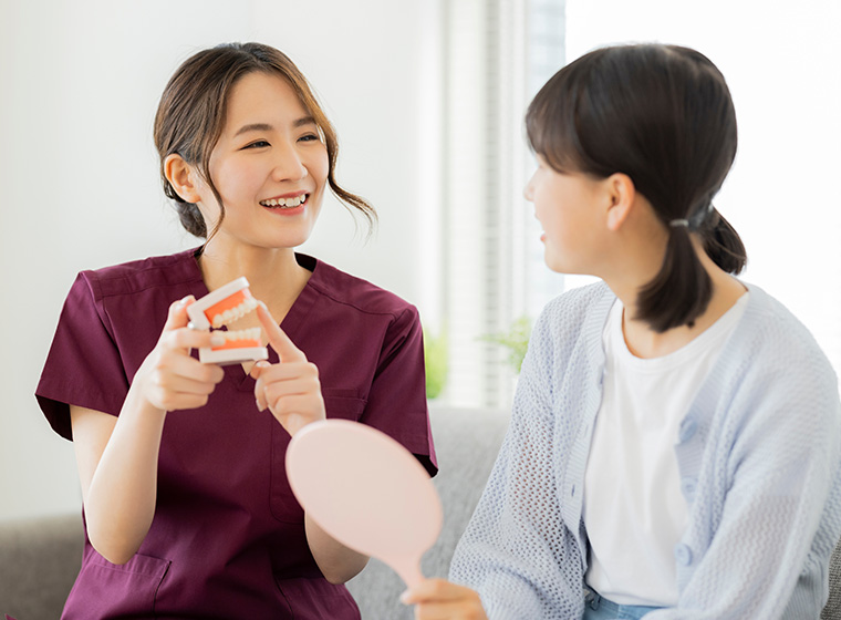 まずはしっかり「対話」すること。丁寧にお話を伺います。
